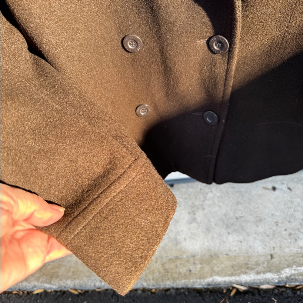 Vintage Andrea Brem New York Pea Coat Women’s PL wool blend satin lining… - Picture 6 of 8